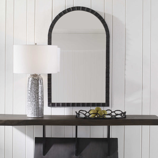 Dandridge Arch Mirror, Black