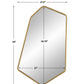 Linneah Large Mirror, Gold