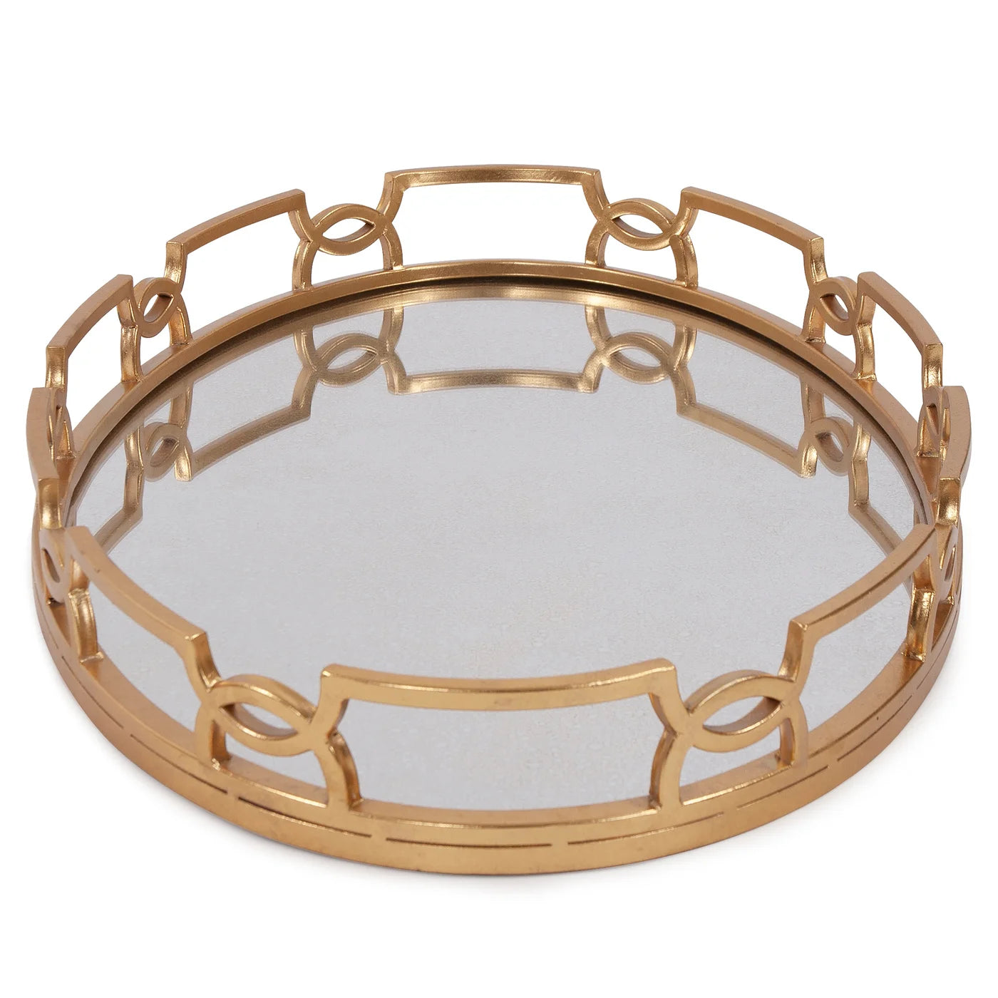 Bright Gold Metal Tray