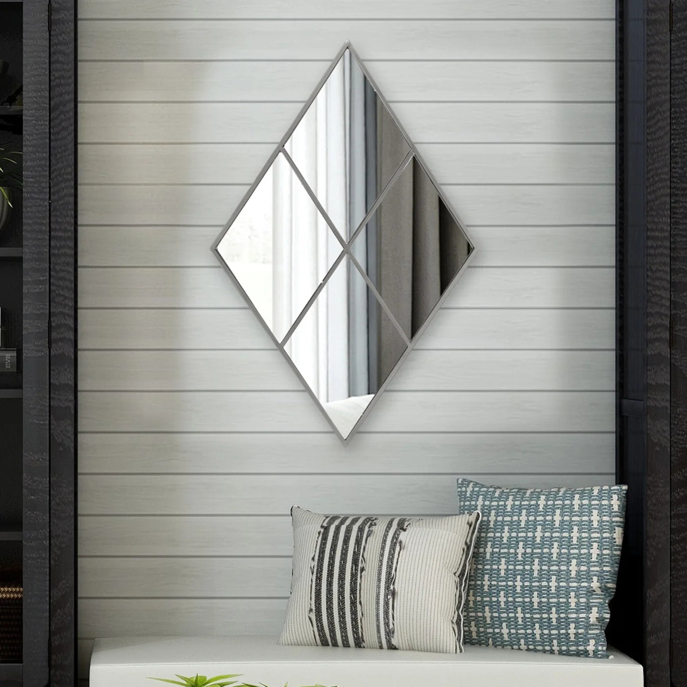 Diamond Windowpane Mirror