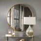 Junius Round Mirror, Gold