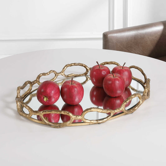 Cable Chain Tray - Gold