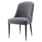 Brie Armless Chair, Gray, 2 Per Box