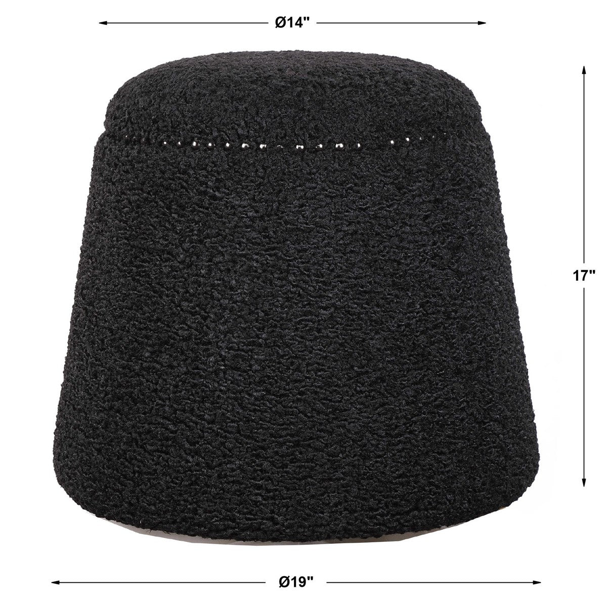 Gumdrop Ottoman, Black