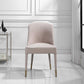 Brie Armless Chair, Champagne, 2 Per Box
