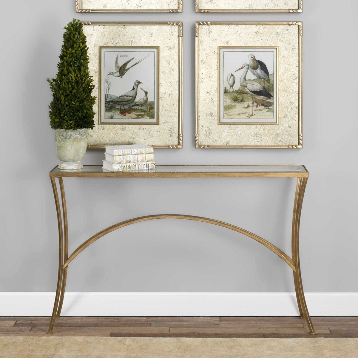 Alayna Console Table (Gold)