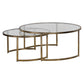 Rhea Nesting Coffee Table (Gold) S/2