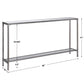 Hayley Console Table (Silver)