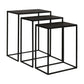 Coreene Nesting Tables, Black, S/3
