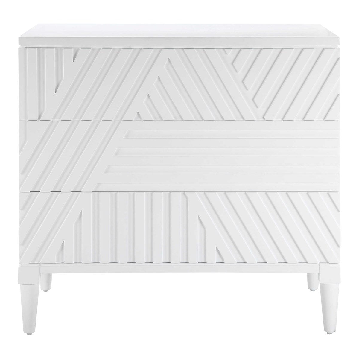 Colby 3 Drawer Chest (White)