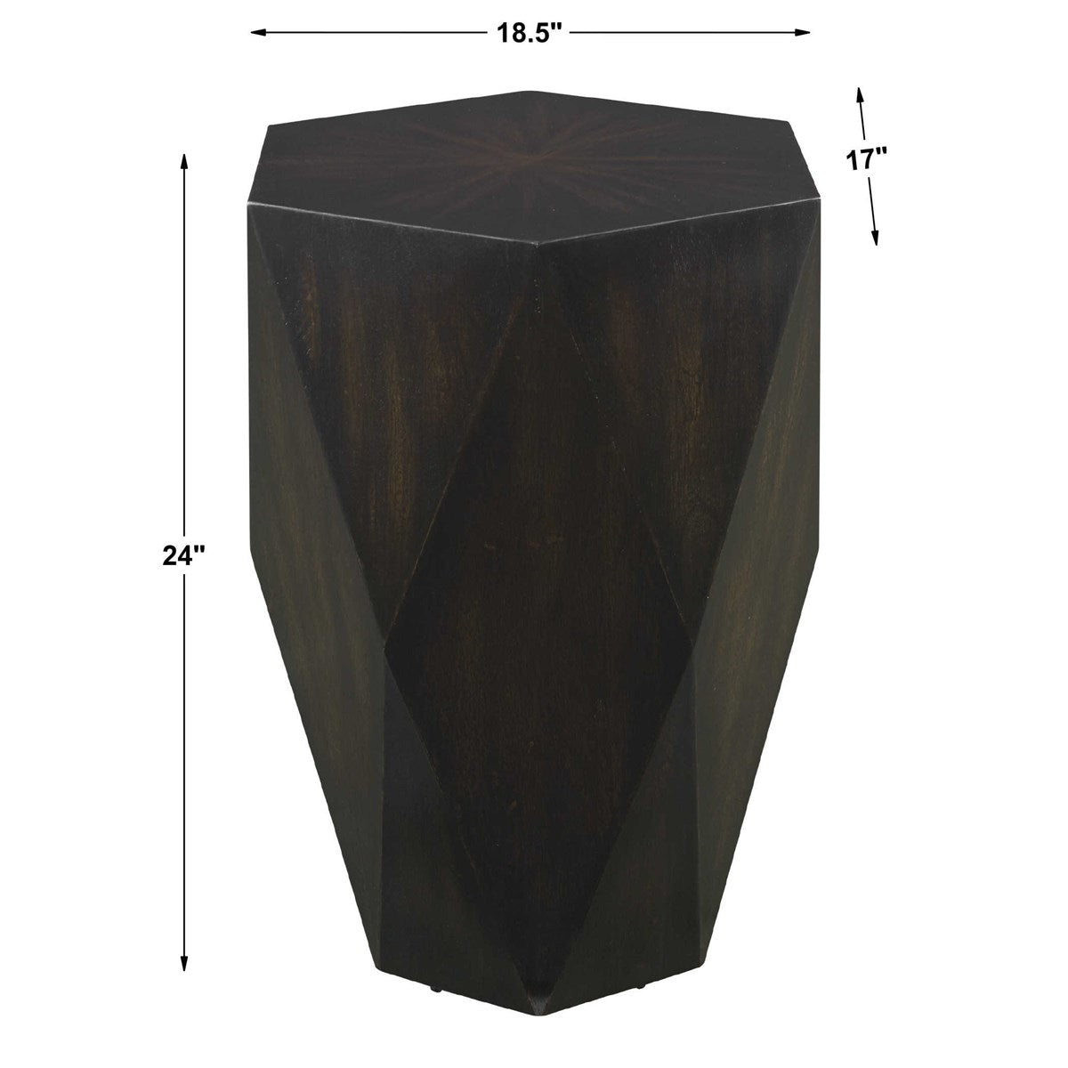 Volker End Table, Black