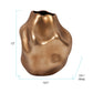 Matte Bronze Abstract Ceramic Vase - Large