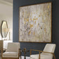 Golden Raindrops Framed Art