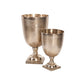 Raw Gold Aluminum Footed Chalice Vase - Small