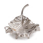Calathea Leaf Polished Silver Sculpture - Large