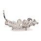 Calathea Leaf Polished Silver Sculpture - Large