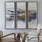 Graphite Horizon Framed Art S/3