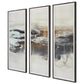 Graphite Horizon Framed Art S/3