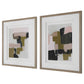 Color Block Framed Art S/2