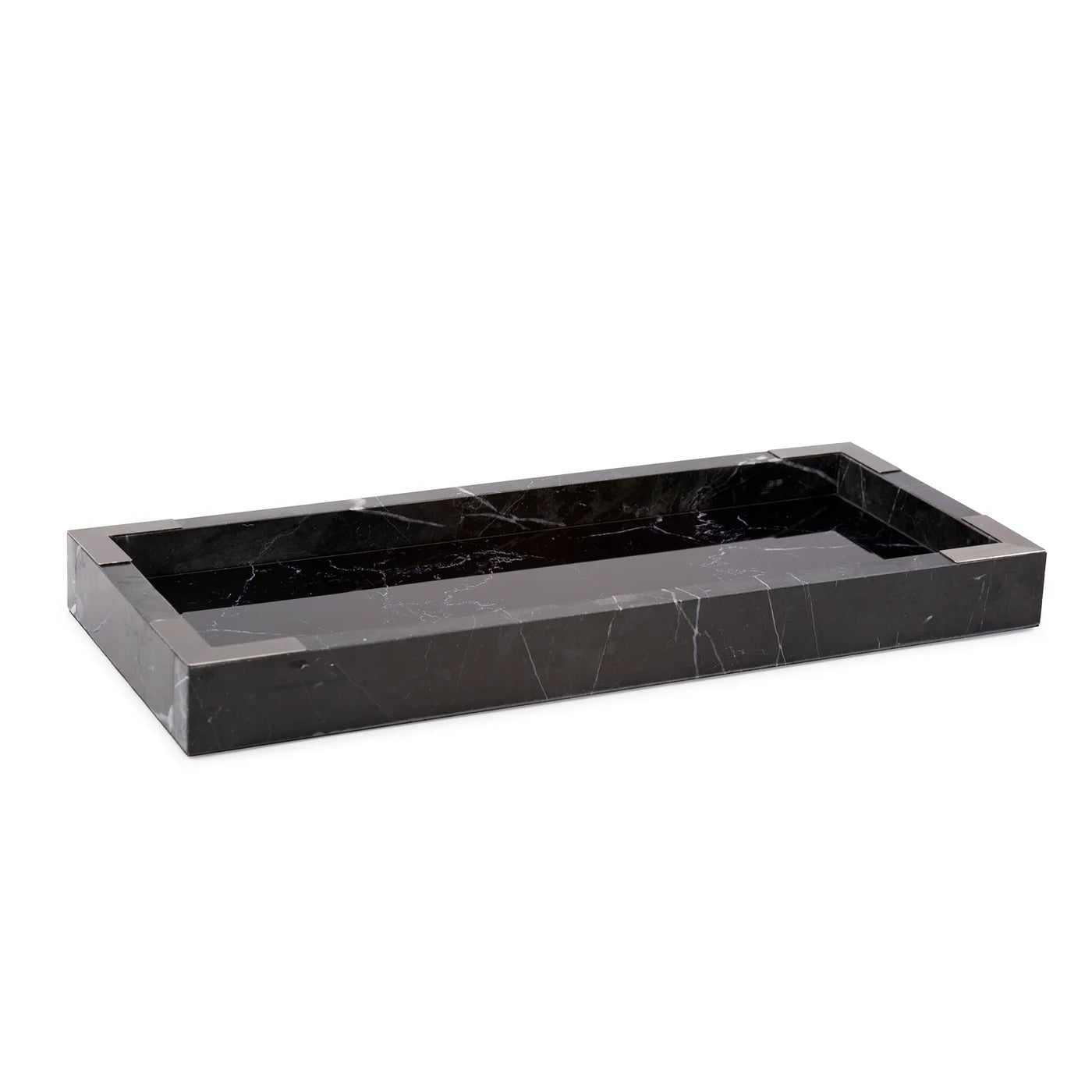 Black Mirrored Marble Tray