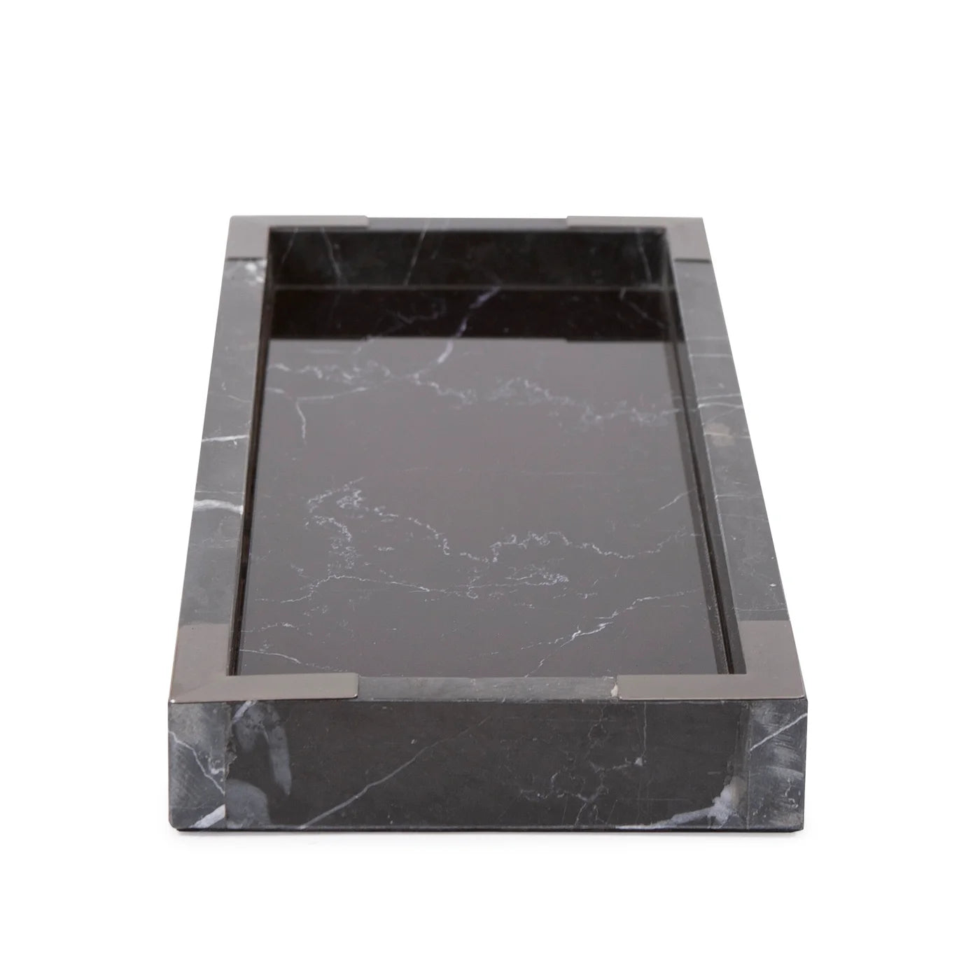 Black Mirrored Marble Tray