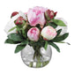 Glass Vase With Blaire Peony Bouquet