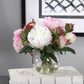 Glass Vase With Blaire Peony Bouquet