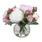 Glass Vase With Blaire Peony Bouquet