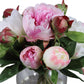 Glass Vase With Blaire Peony Bouquet
