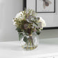 Glass Vase With Belmonte Floral Bouqet