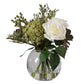 Glass Vase With Belmonte Floral Bouqet