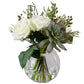 Glass Vase With Belmonte Floral Bouqet