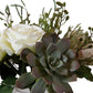 Glass Vase With Belmonte Floral Bouqet
