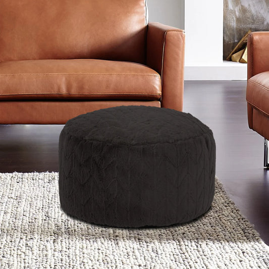 Foot Pouf Angora Ebony