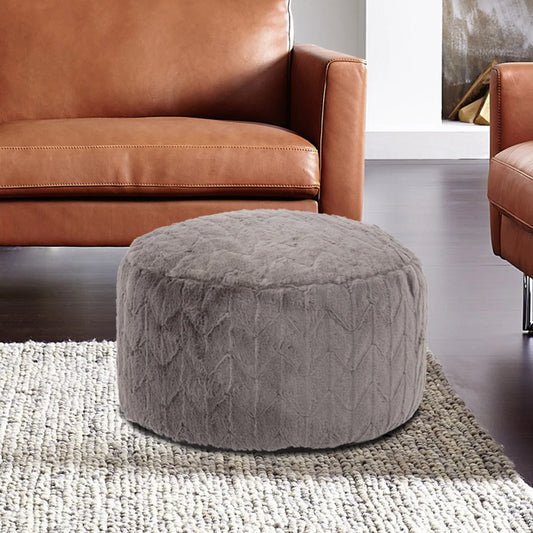 Foot Pouf Angora Stone